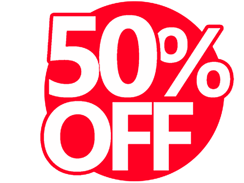 50% Off